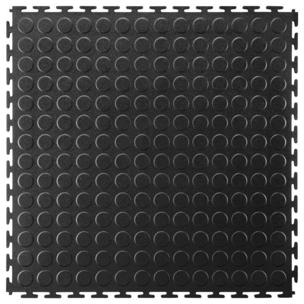 Produktabbildung Nr. 3: COBA Dalle de sol en PVC, aspect picots, lxP 500 x 500 mm, noir