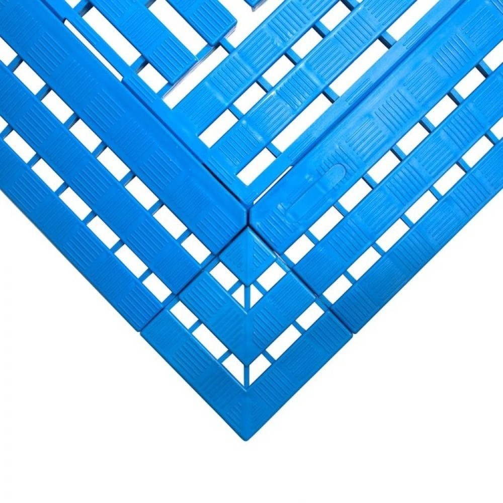 Produktabbildung Nr. 1: COBA Ecke für Arbeitsplatzmatte aus PE, BxL 112 x 112 mm, blau