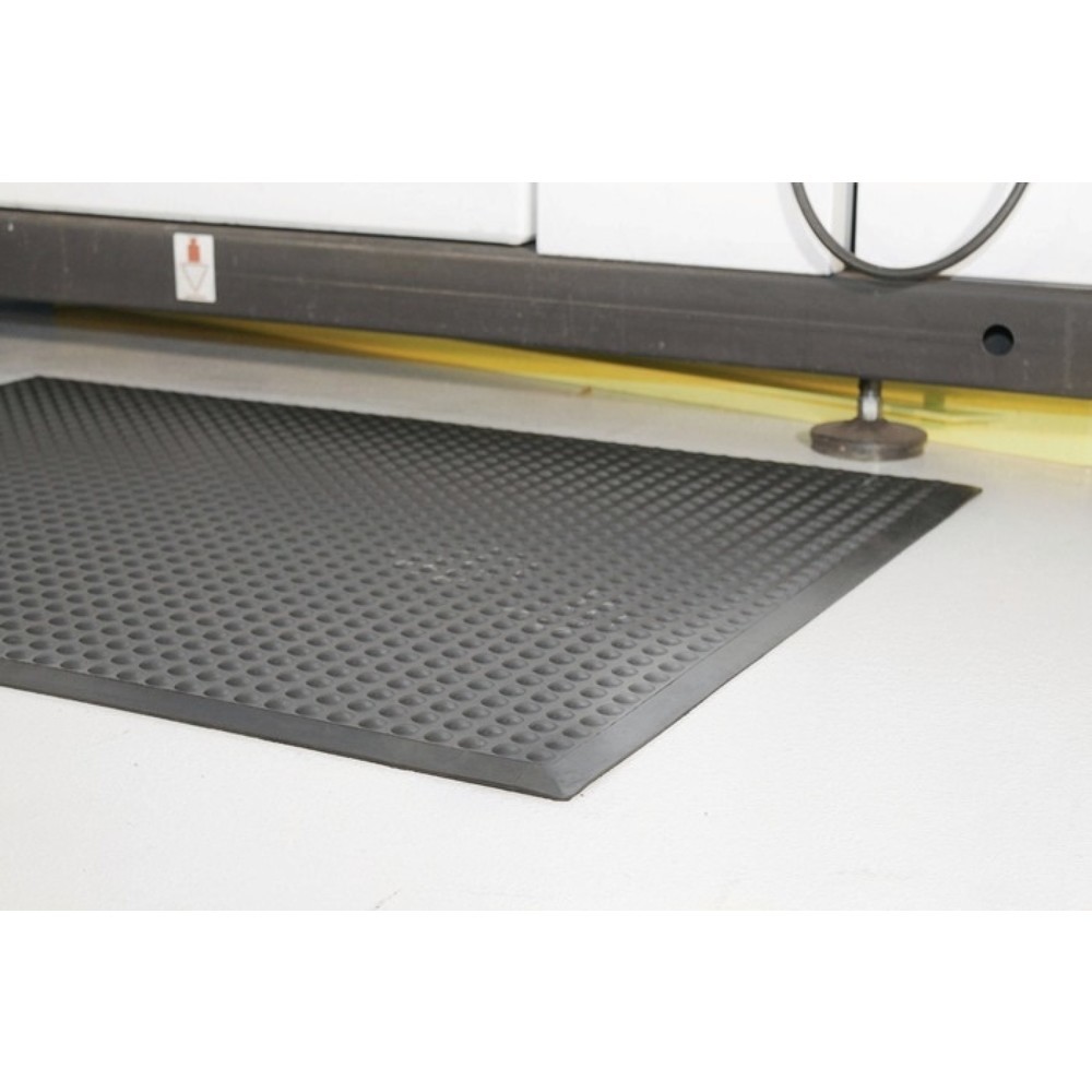 Produktabbildung Nr. 2: Revêtement de sol pour poste de travail COBA, noir caoutchouc SBR, tapis prêt à l'emploi L 900 x l 600 x E 14 mm