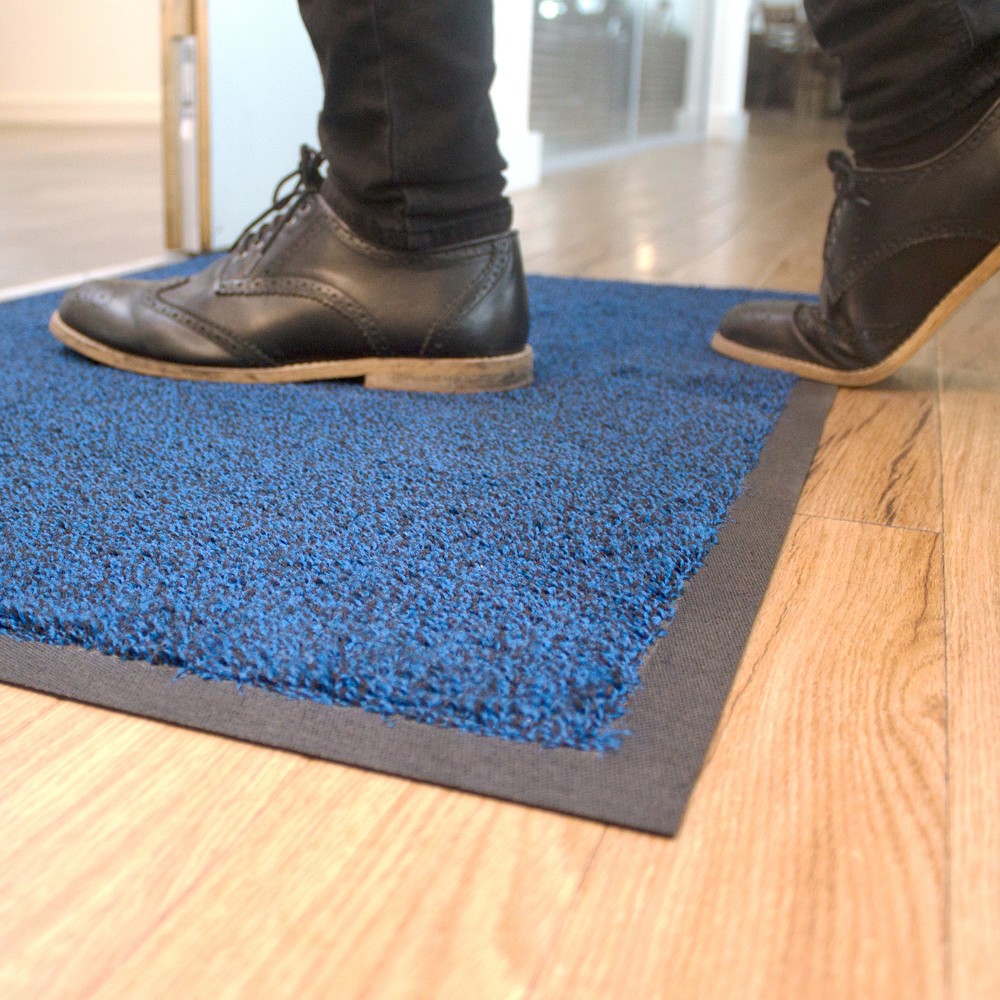 Produktabbildung Nr. 3: COBA Schmutzfangmatte aus Nylon, BxL 600 x 850 mm, schwarz/blau
