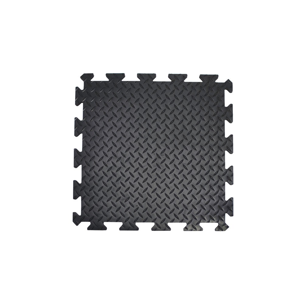 Produktabbildung Nr. 2: COBA Dalle de sol en PVC Eco, aspect picots, lxP 500 x 500 mm, noir