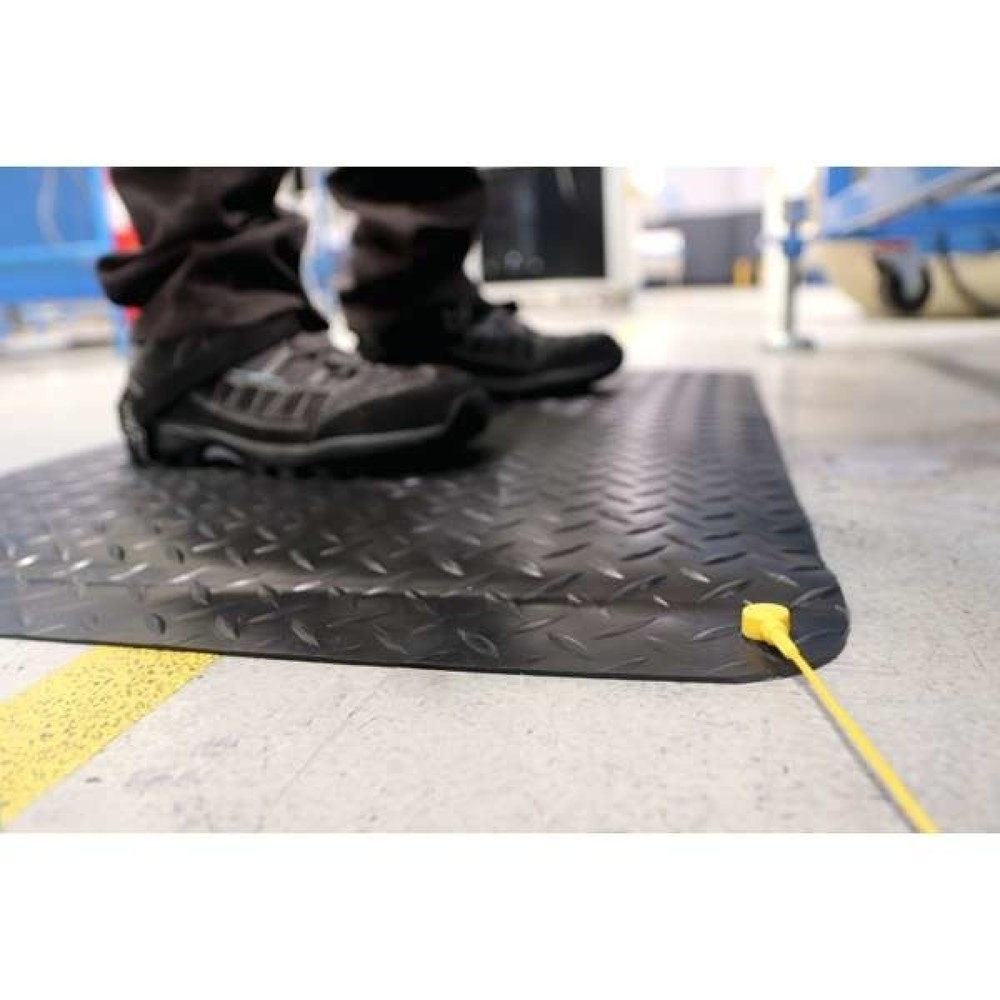 Produktabbildung Nr. 2: COBA Tapis anti-fatigue Deckplate Anti-Static, lxP 600 x 900 mm, noir
