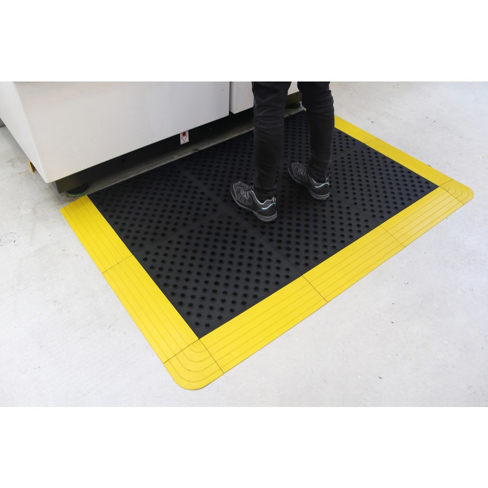 Produktabbildung Nr. 3: COBA Tapis anti-fatigue Fatigue Lock Premium, perforé, lxP 500 x 500 mm, noir