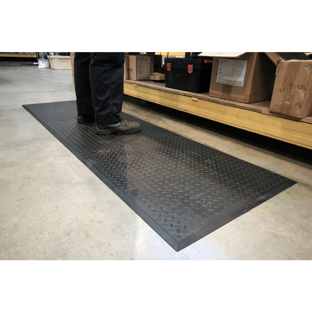 Produktabbildung Nr. 4: COBA Tapis de travail Comfort-Lok, pièce terminale, lxP 700 x 800 mm, noir