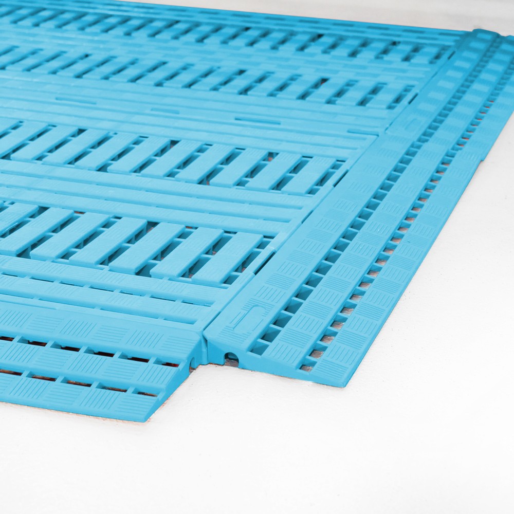 Illustration du produit: COBA Tapis pour poste de travail en PE, lxP 600 x 1 200 mm, bleu