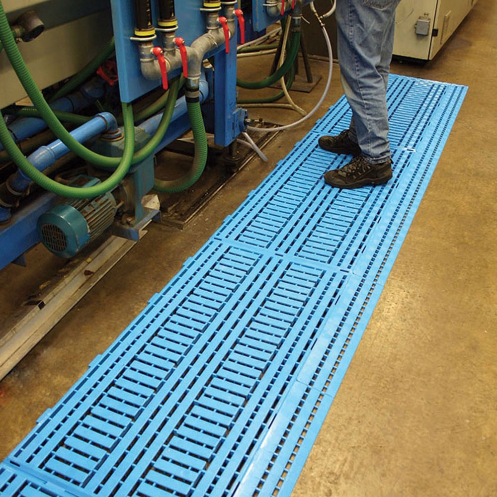 Produktabbildung Nr. 2: COBA Tapis pour poste de travail en PE, lxP 600 x 1 200 mm, bleu