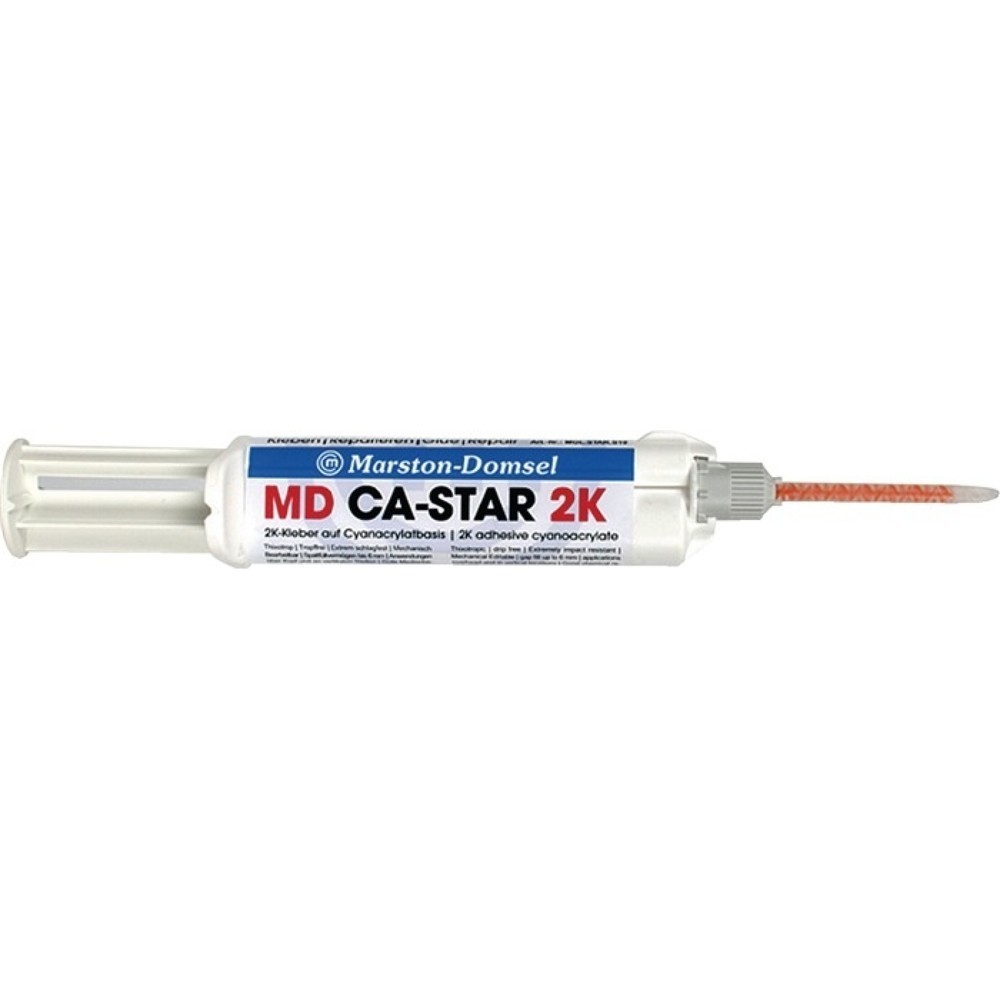 Illustration du produit: Colle cyanoacrylate MARSTON 2K MD CA-Star 10g transp.double seringue