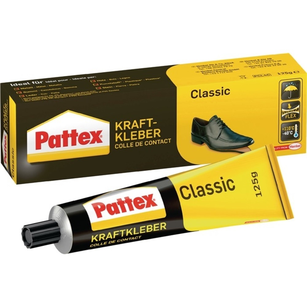 N° de l'image du produit 2 : Colle forte Classic Liquid -40 degr. C à +110 degr. C 125 g tube PATTEX