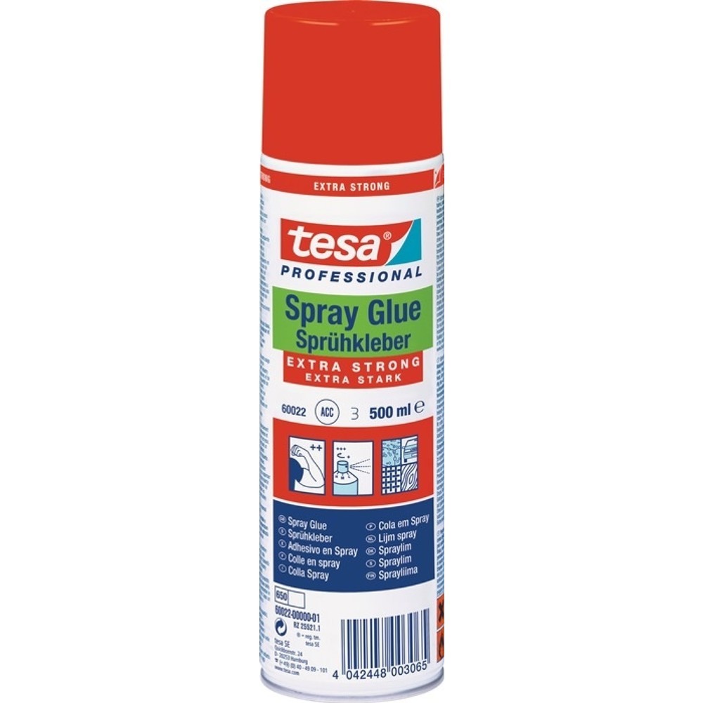 Illustration du produit: Colle vaporisateur TESA EXTRA STRONG 60022 blanc 500 ml