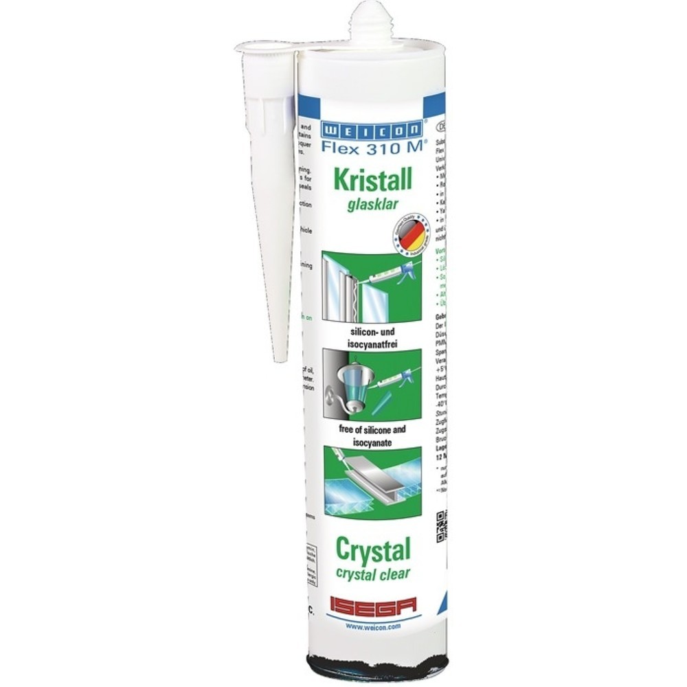 Illustration du produit: Colle et mastic d’étanchéité WEICON Flex 310 M® cristal transp., cartouche de 310 ml