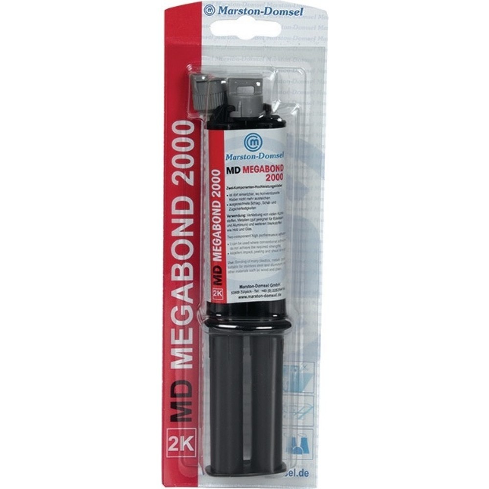 Illustration du produit: Colle MARSTON haute performance à 2 composants MD-Megabond 2000, 50 g, laiteuse, double cartouche