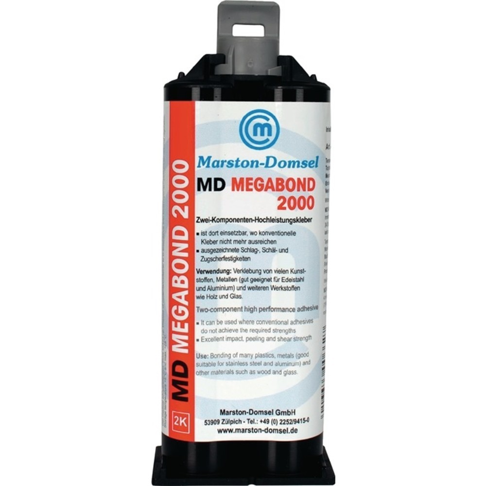 Produktabbildung Nr. 2: Colle MARSTON haute performance à 2 composants MD-Megabond 2000, 50 g, laiteuse, double cartouche