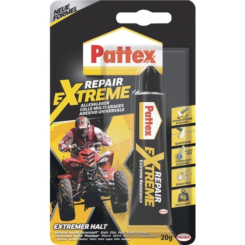 Illustration du produit: Colle spéciale PATTEX Repair Extreme transp.prxg2 tube 20g