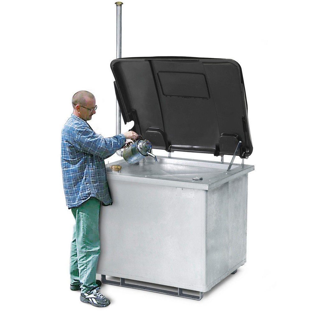 Produktabbildung Nr. 5: collecteur d'huile usée, Couvercle PE, indicateur de niveau, jauge, 800 litres