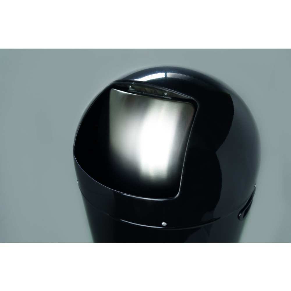 Produktabbildung Nr. 2: Collecteur de déchets à pédale helit « The Step Dome », 52 litres, noir