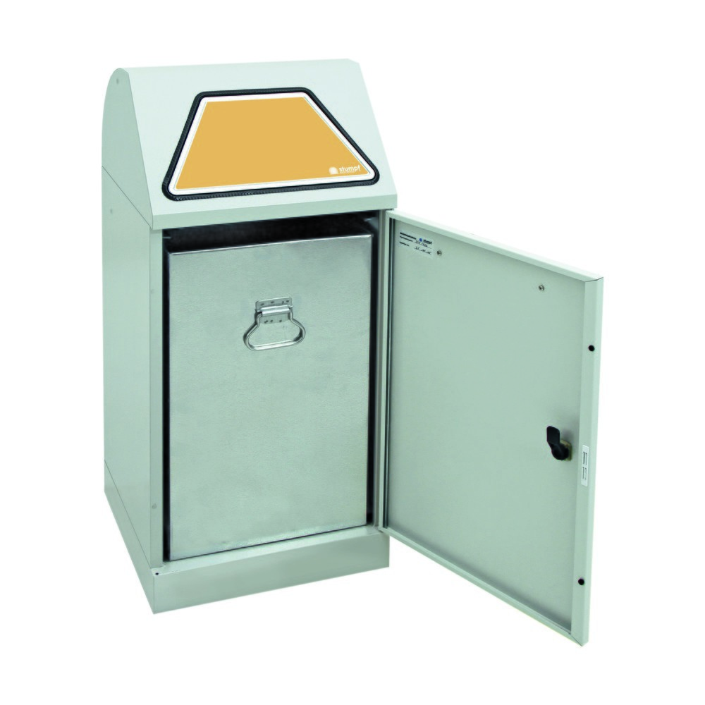 Produktabbildung Nr. 3: Collecteur de matériaux stumpf®, avec seau intérieur, tôle d'acier galvanisée, 60 litres, gris clair