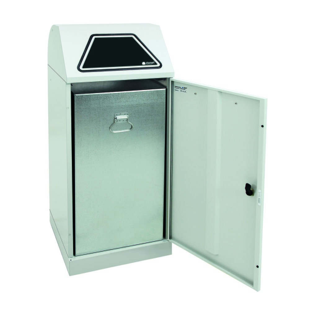 Produktabbildung Nr. 3: Collecteur de matériaux stumpf®, avec seau intérieur, tôle d'acier galvanisée, 120 litres, gris clair