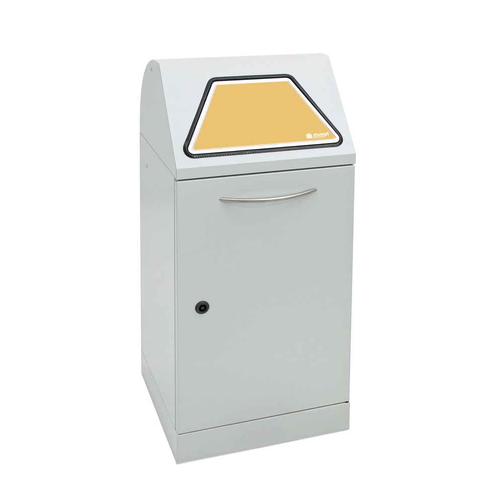 Produktabbildung Nr. 1: Collecteur de matériaux stumpf®, avec support pour sacs poubelle, tôle d'acier galvanisée, 60 litres, gris clair