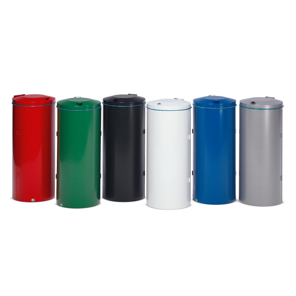 Illustration du produit: Collecteur de déchets VAR®, 120 litres, porte à doubles battants, bleu gentiane