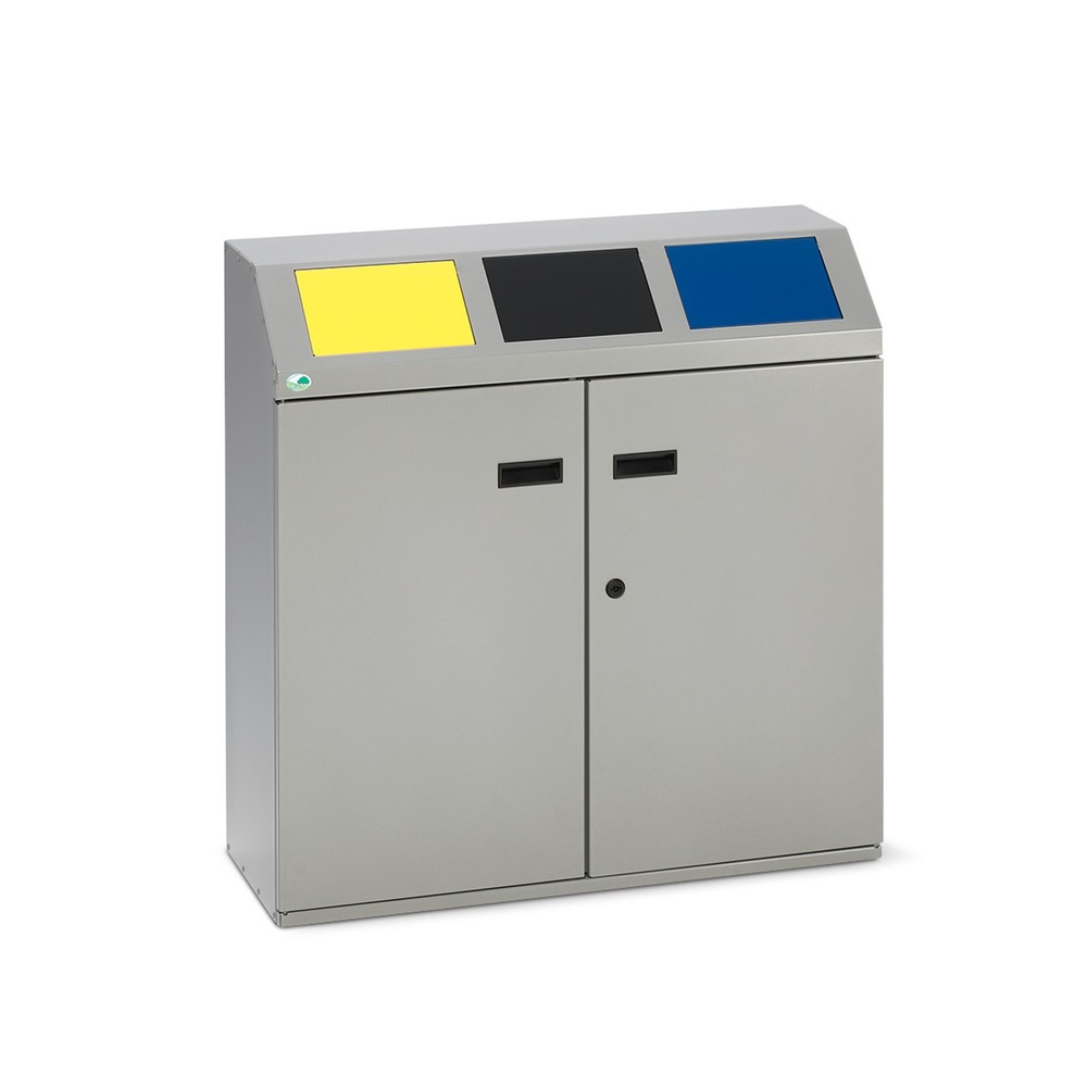 Produktabbildung Nr. 1: Collecteur de recyclage VAR®, 3x 50 litres, avec porte battante et cuve intérieure