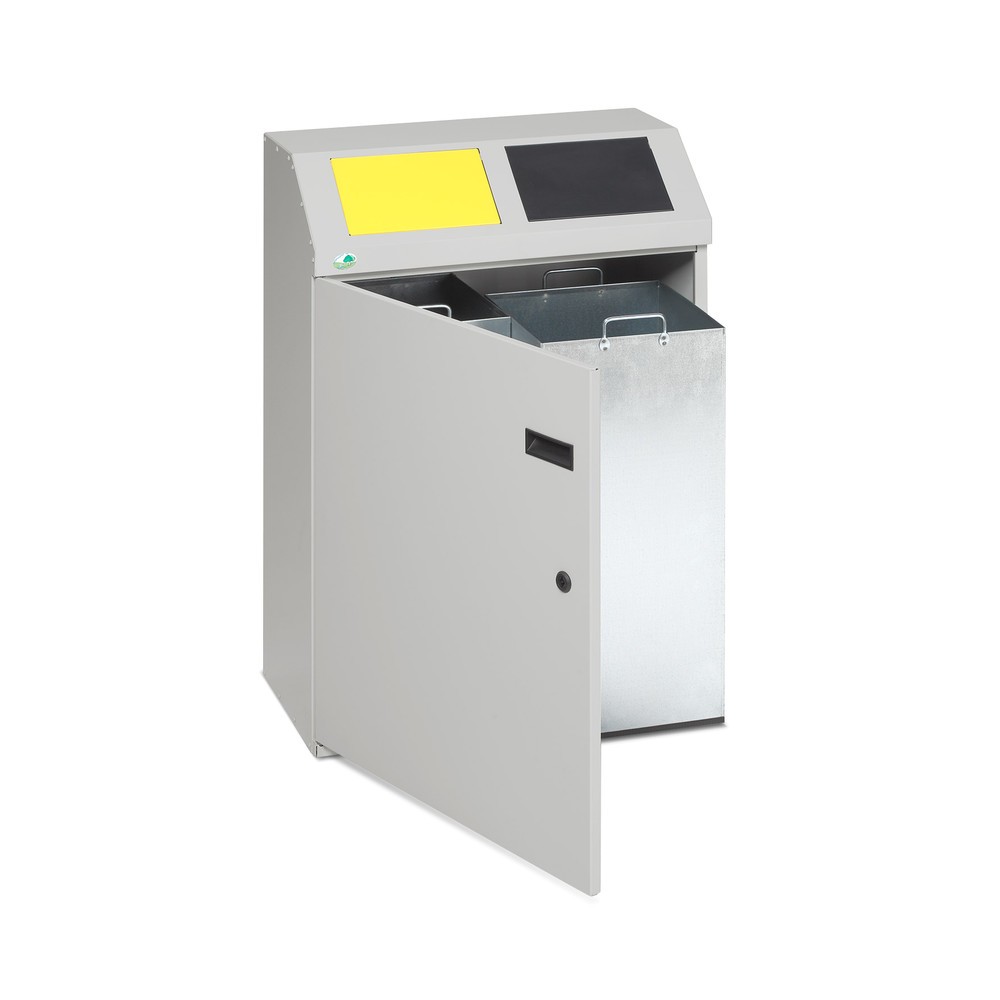 Produktabbildung Nr. 2: Collecteur de recyclage VAR®, 2x 50 litres, avec porte battante et cuve intérieure
