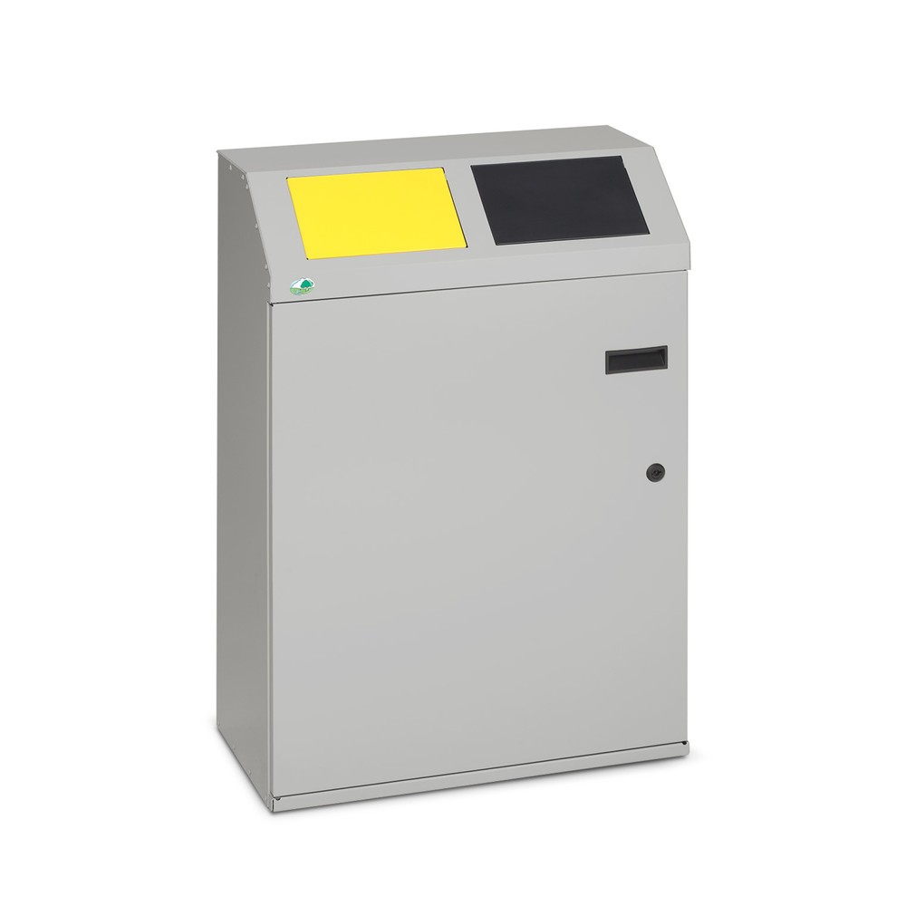 Illustration du produit: Collecteur de recyclage VAR®, 2x 50 litres, avec porte battante et cuve intérieure