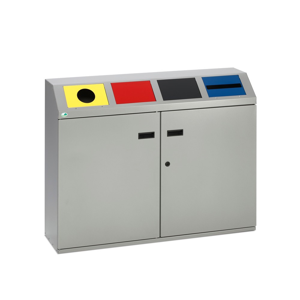 Produktabbildung Nr. 1: Collecteur de recyclage VAR®, 4x 50 litres, avec porte battante et cuve intérieure