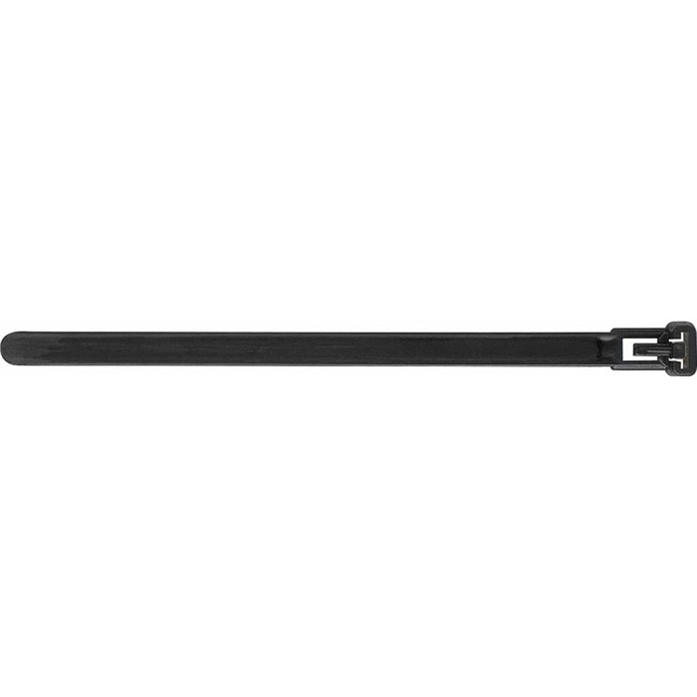 Illustration du produit: Collier de câblage longueur 100 mm largeur 3,6 mm polyamide noir 100 pièces/sach