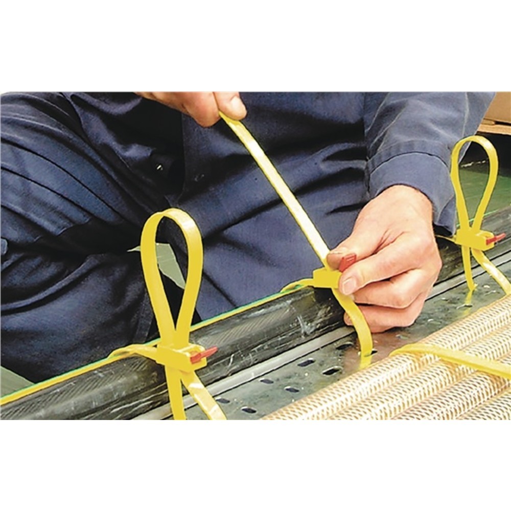 Produktabbildung Nr. 3: Collier de câblage SpeedyTie longueur 750 mm largeur 12 mm polyamide jaune 5 piè