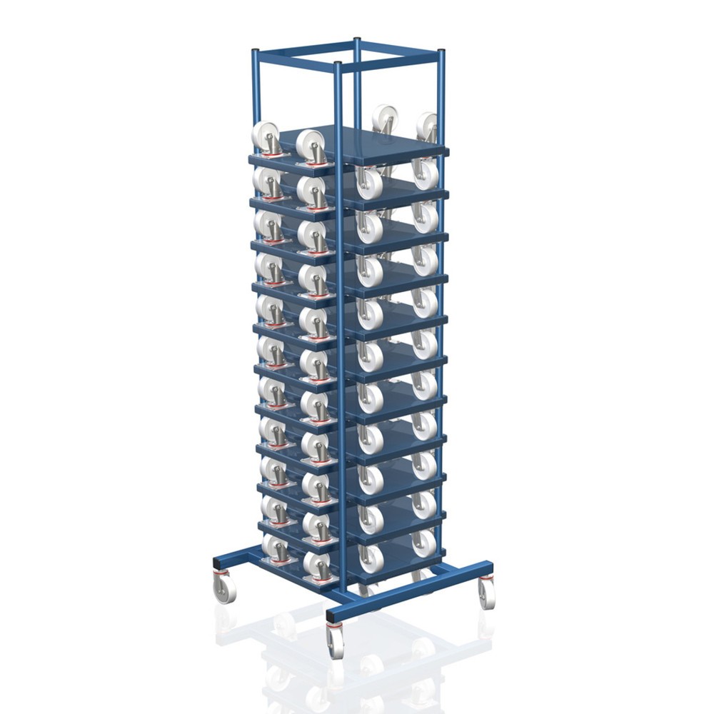 Illustration du produit: Colonne de rangement Möbelhund® pour les rouleurs de transport et pour meubles, H x L x P 2 000 x 700 x 700 mm