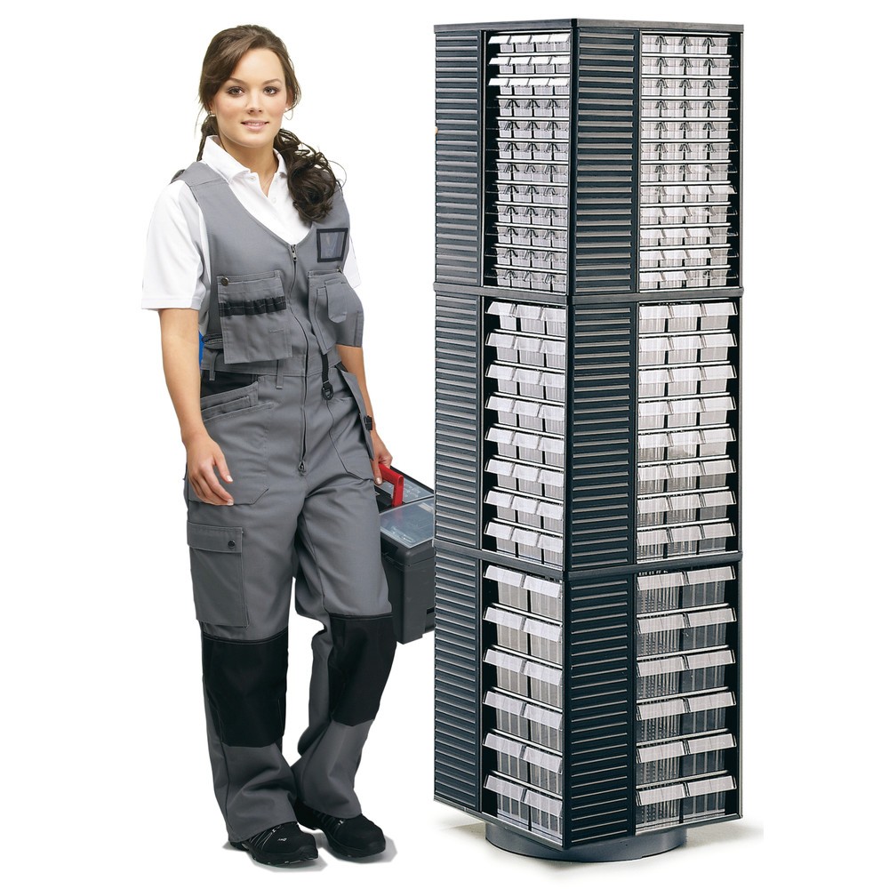 Produktabbildung Nr. 2: Colonne pivotante TRESTON pour 12 rangements pour petites pièces, Hxlx P 1 730 x 500 x 500 mm
