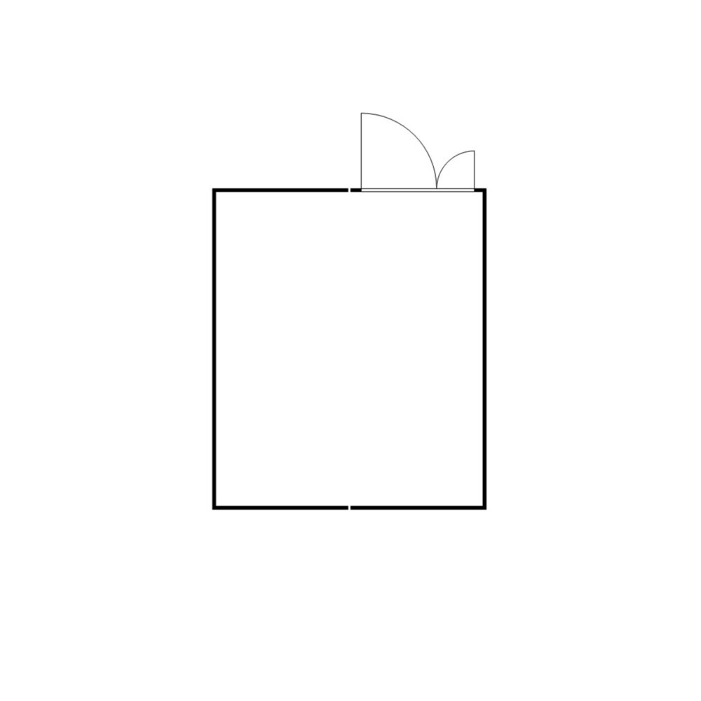 N° de l'image du produit 2 : Combinaison de conteneurs de matériel FLADAFI® 21 m², démontés, avec plancher en bois, dimensions extérieures 5 080x4 340x2 150 mm, porte à doubles battants (division asymétrique), au centre du module