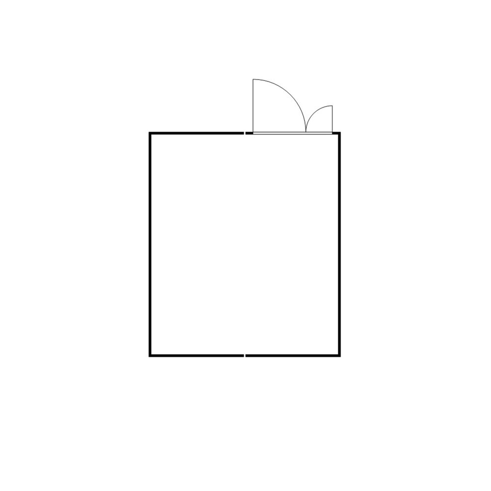 N° de l'image du produit 2 : Combinaison de conteneurs de matériel FLADAFI® 21 m², démontés, sans fond, dimensions extérieures 5 080x4 340x2 115 mm, porte à doubles battants (division asymétrique), au centre du module