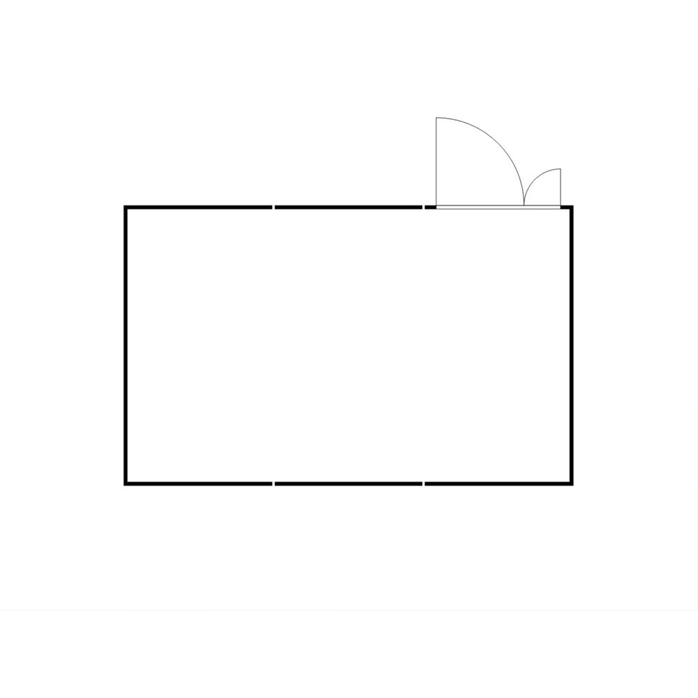 N° de l'image du produit 2 : Combinaison de conteneurs de matériel FLADAFI® 25 m², isolés, avec plancher en bois, dimensions extérieures 4 050x6 520x2 405 mm, porte à doubles battants (division asymétrique), au centre du module