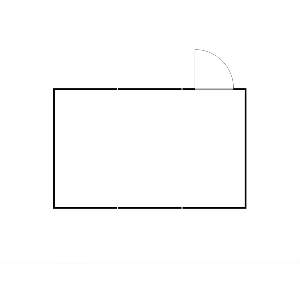N° de l'image du produit 2 : Combinaison de conteneurs de matériel FLADAFI® 25 m², isolés, avec fond isolé, dimensions extérieures 4 050x6 520x2 500 mm, porte à un battant, au centre du module