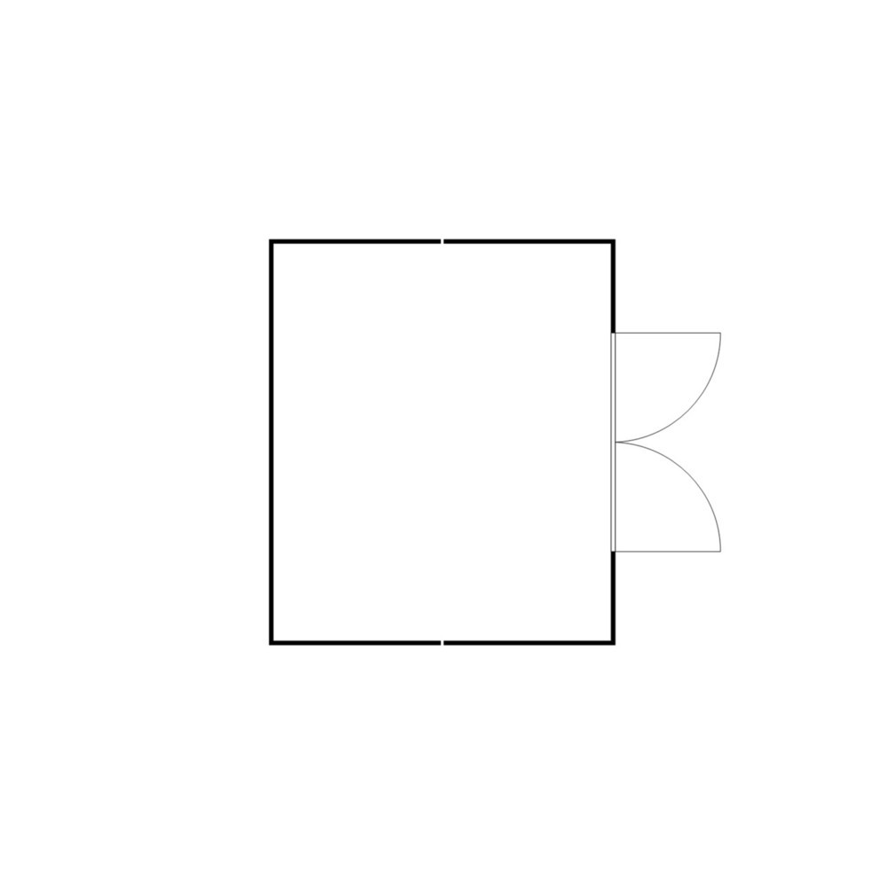 N° de l'image du produit 2 : Combinaison de conteneurs pour substances dangereuses SAFE Tank 4000, PLG, galvanisés, prémontés, dimensions extérieures 5 080x4 340x2 300 mm, porte à doubles battants, au milieu du côté long, surface de stockage 21 m²