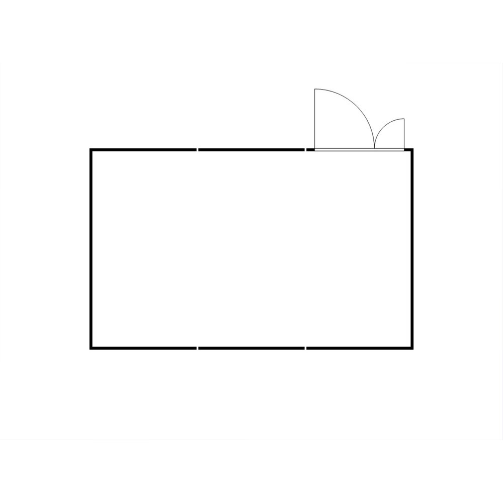 N° de l'image du produit 2 : Combinaison de conteneurs de matériel FLADAFI® 25 m², démontés, avec plancher en bois, dimensions extérieures 4 050x6 520x2 150 mm, porte à doubles battants (division asymétrique), latéral dans le côté de 2 m