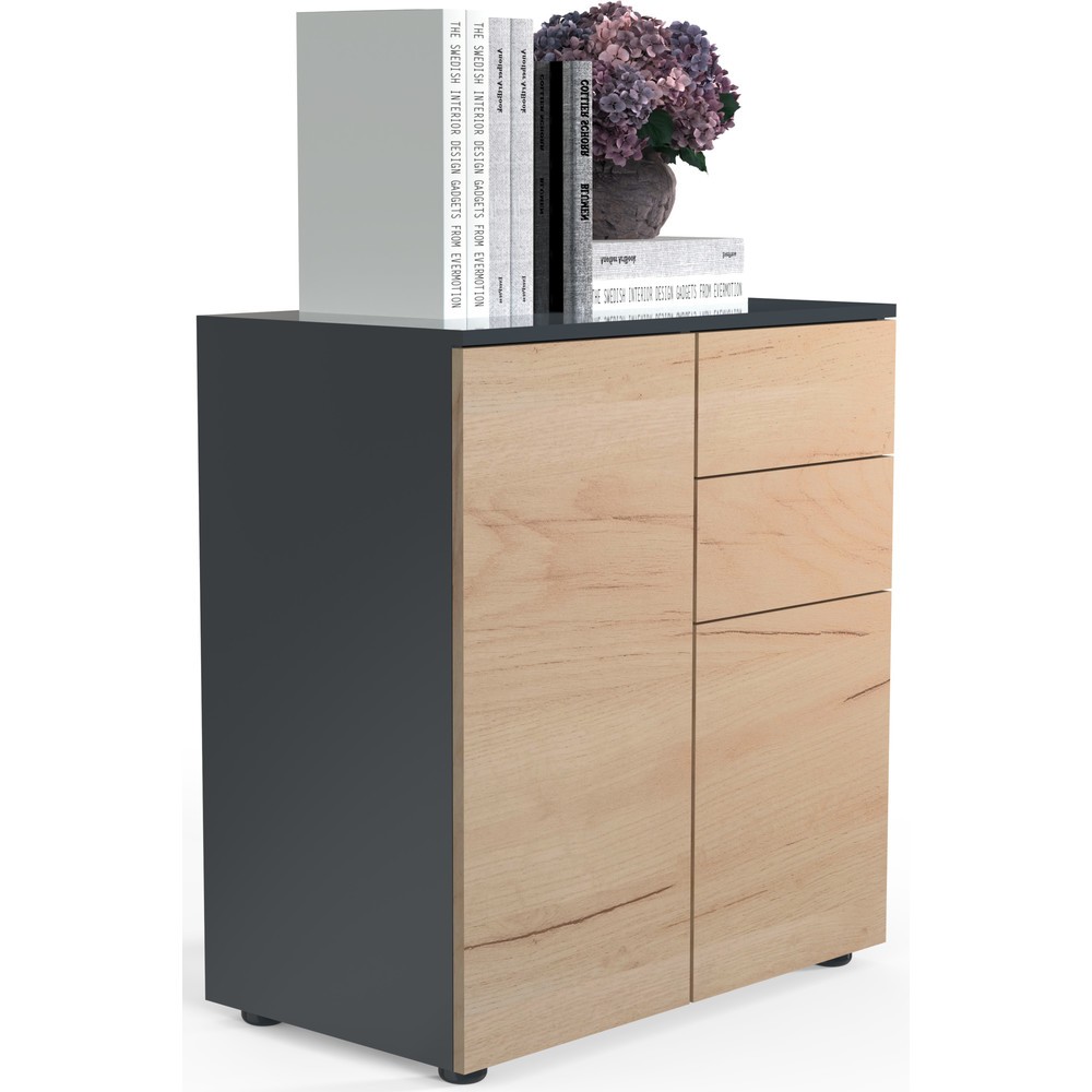 Produktabbildung Nr. 1: VCM commode Dalosa 4 compartiments, chêne miel
