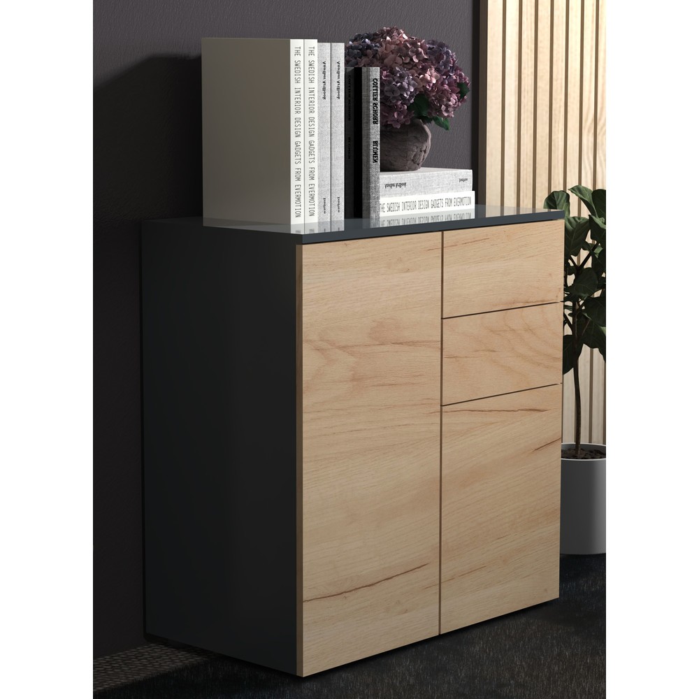 Produktabbildung Nr. 3: VCM commode Dalosa 4 compartiments, chêne miel