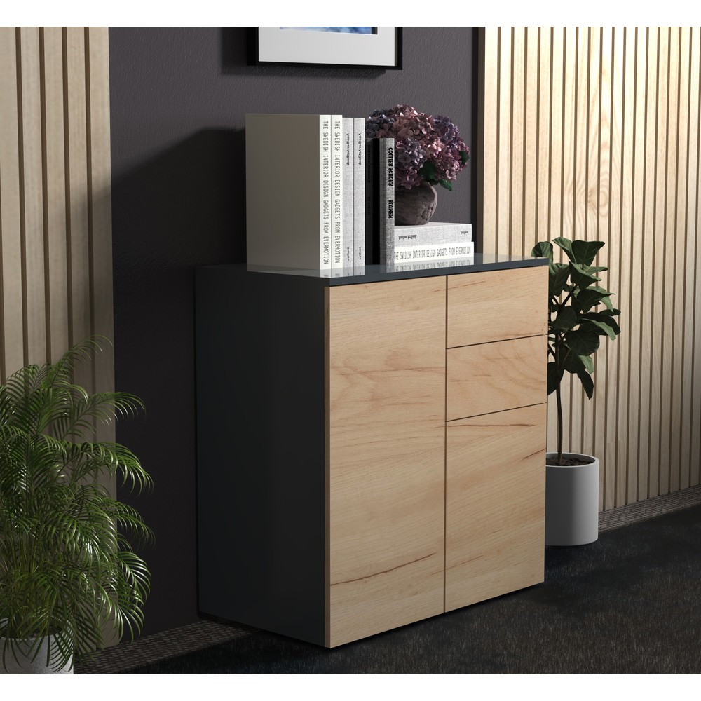Produktabbildung Nr. 4: VCM commode Dalosa 4 compartiments, chêne miel
