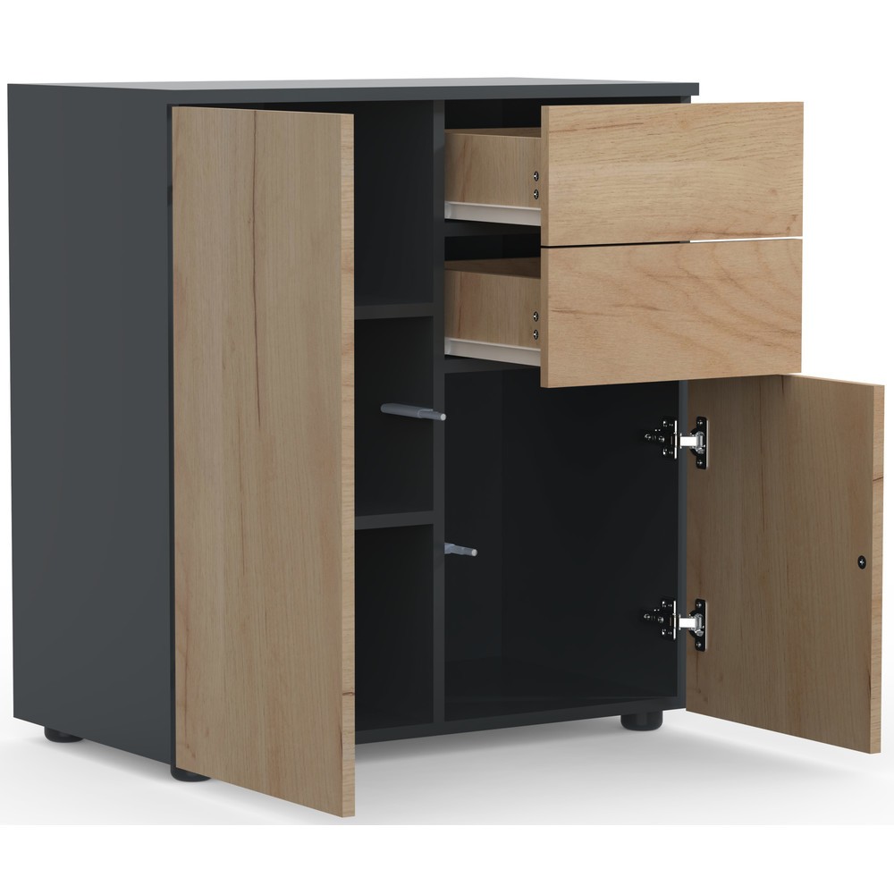 Produktabbildung Nr. 6: VCM commode Dalosa 4 compartiments, chêne miel
