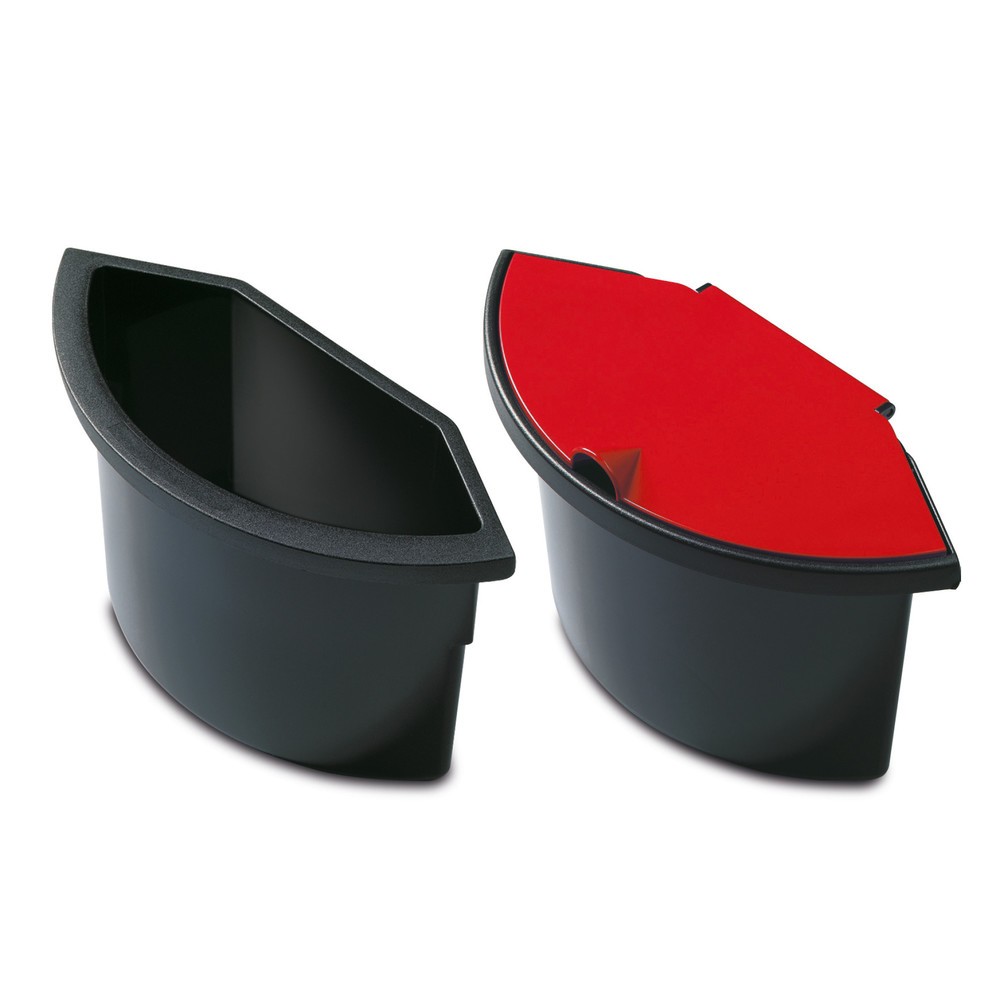 Illustration du produit: Compartiment à déchets pour corbeille à papier helit Office, 2 litres, sans couvercle, noir