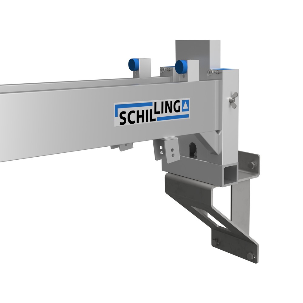 Illustration du produit: Console murale pour grue portique SCHILLING en aluminium avec double traverse
