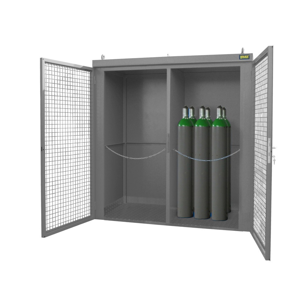 Produktabbildung Nr. 2: Conteneur de stockage pour bouteilles de gaz Bauer® GFC-B/W M3, peint, gris souris