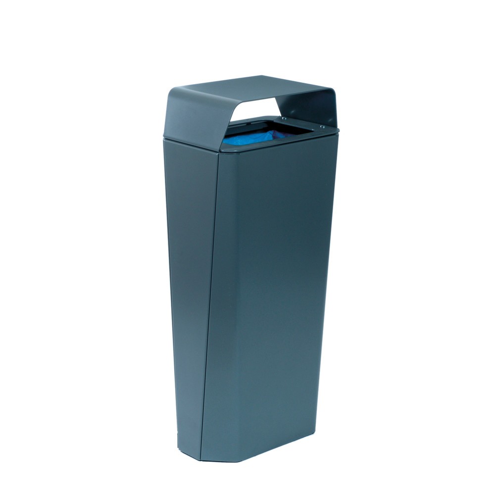 Illustration du produit: Conteneur à déchets RK de RENNER, 70 litres, support de sacs poubelle, anthracite/fer micacé