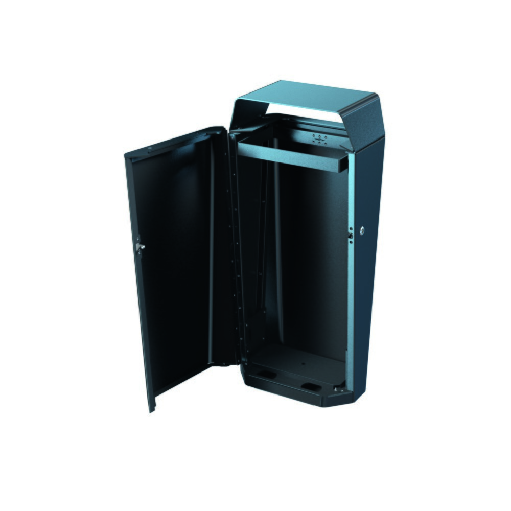 Produktabbildung Nr. 2: Conteneur à déchets RK de RENNER, 70 litres, support de sacs poubelle, anthracite/fer micacé