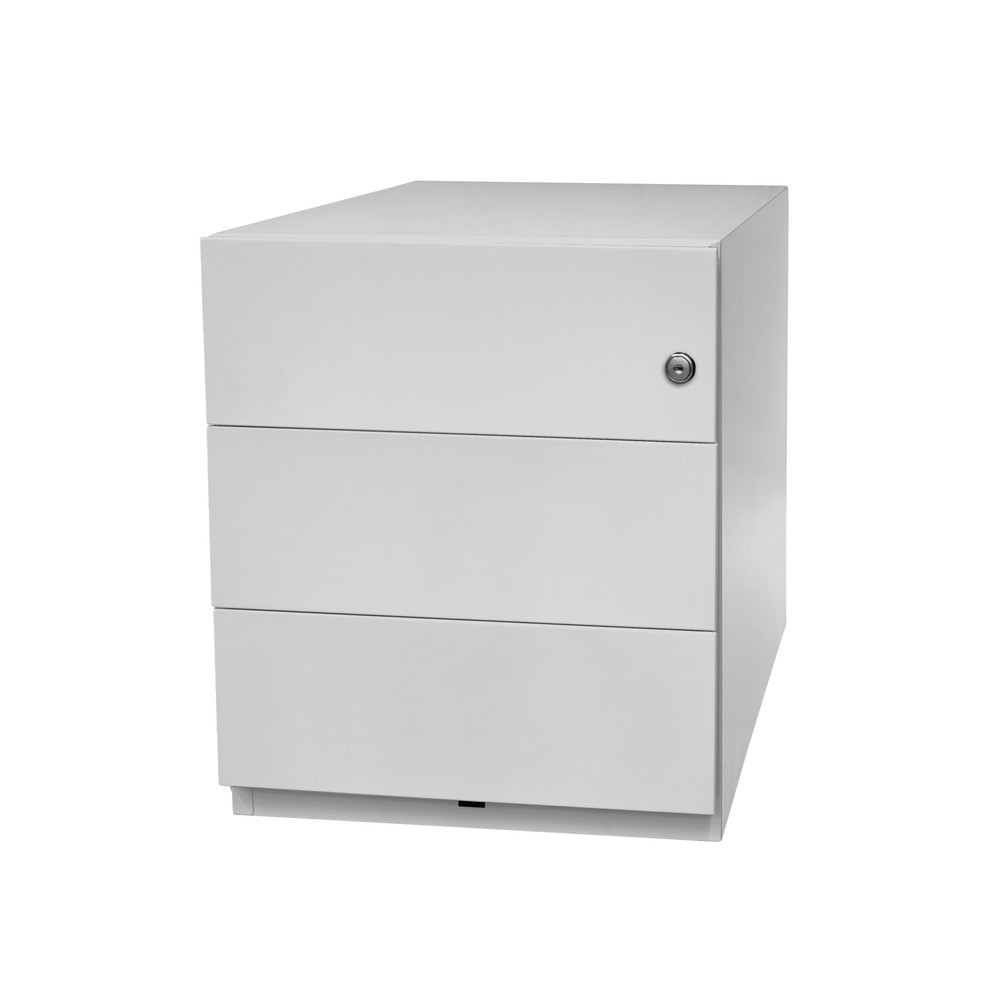 N° de l'image du produit 5 : Conteneur à roulettes Note™, H x l x P 495 x 420 x 565 mm, 3 tiroirs, gris clair
