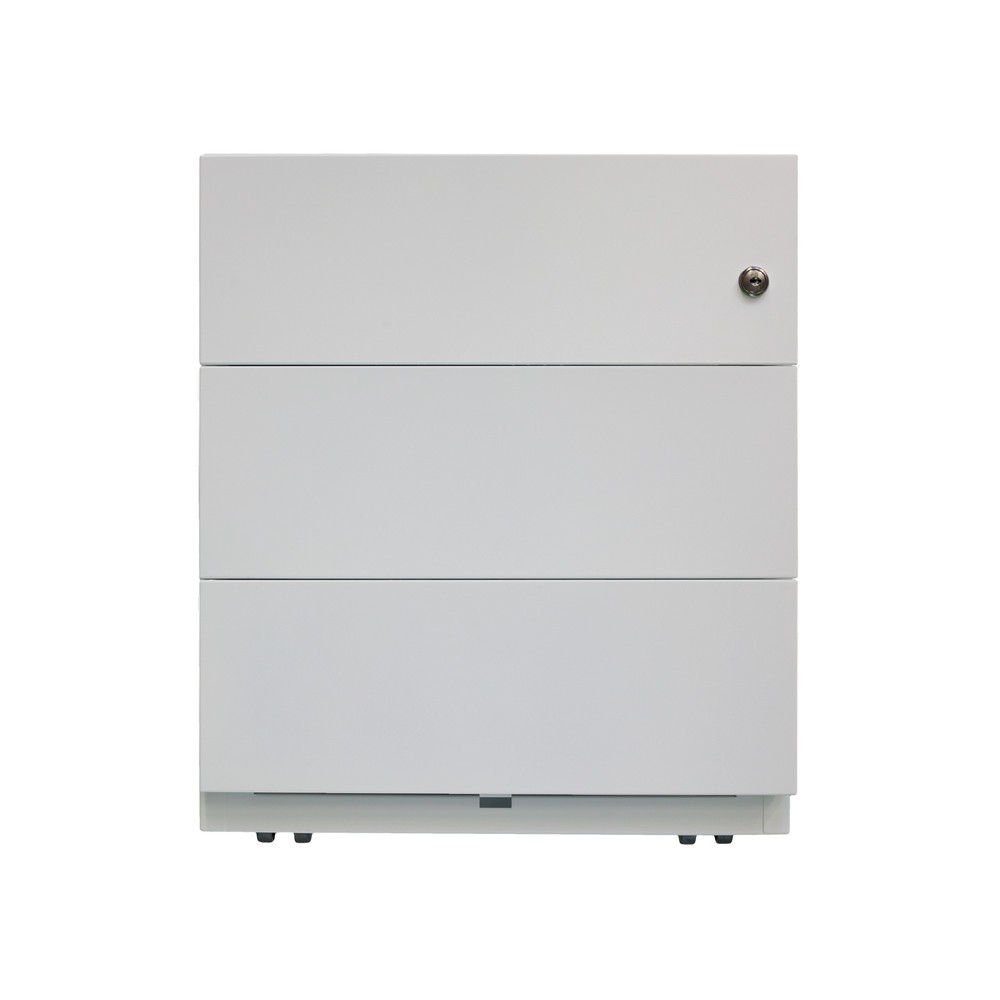 N° de l'image du produit 6 : Conteneur à roulettes Note™, H x l x P 495 x 420 x 565 mm, 3 tiroirs, gris clair