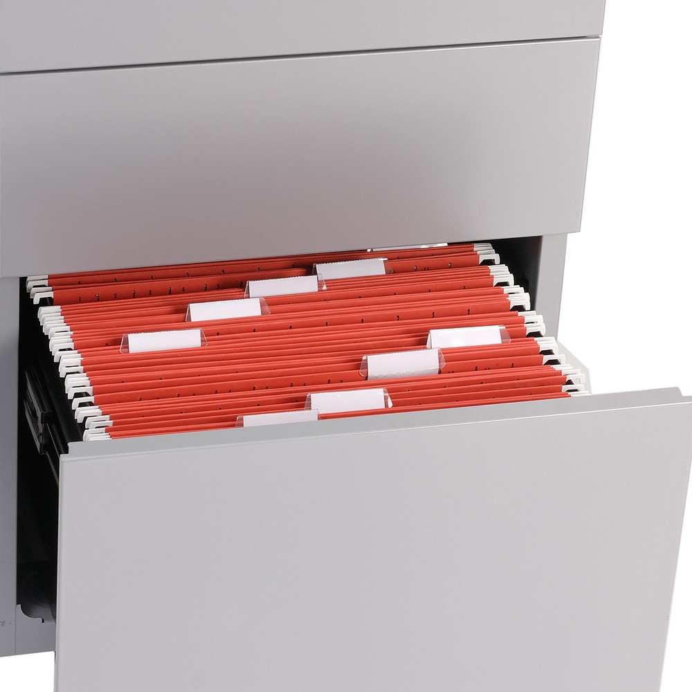 Produktabbildung Nr. 5: Conteneur à roulettes Note™ avec dossiers suspendus et tiroir, H x l x P 495 x 420 x 565 mm, blanc