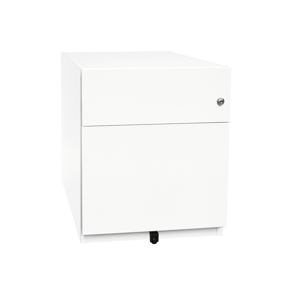 Illustration du produit: Conteneur à roulettes Note™ avec dossiers suspendus et tiroir, H x l x P 495 x 420 x 565 mm, blanc